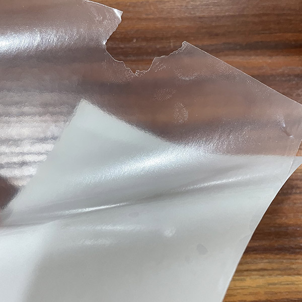 透明易碎膜破壞
